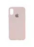 Чехол Silicone Case Full Protective (AA) для Apple iPhone XR (6.1") Розовый / Chalk Pink