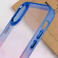 Чехол TPU+PC Fresh sip series для Apple iPhone XR (6.1") Розовый / Синий