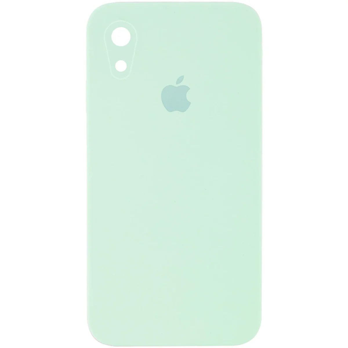 Чохол Silicone Case Square Full Camera Protective (AA) для Apple iPhone XR (6.1 ") Бірюзовий / Light Turquoise