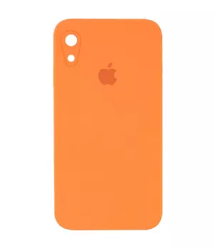 Чохол Silicone Case Square Full Camera Protective (AA) для Apple iPhone XR (6.1 ") Помаранчевий / Papaya