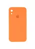 Чохол Silicone Case Square Full Camera Protective (AA) для Apple iPhone XR (6.1 ") Помаранчевий / Papaya