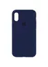 Чехол Silicone Case Full Protective (AA) для Apple iPhone XR (6.1") Синий / Deep navy
