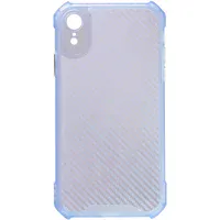 Чохол TPU Ease Carbon color series для Apple iPhone XR (6.1") Синій / Прозорий