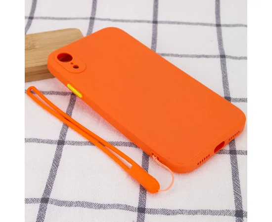 Чехол TPU Square Full Camera для Apple iPhone XR (6.1") Оранжевый