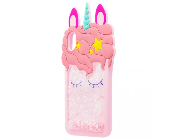 Силіконовий чохол Unicorn 3D для Apple iPhone XR (6.1 ") Рожевий
