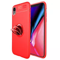 TPU чохол Deen ColorRing під магнітний тримач (opp) для Apple iPhone XR (6.1 ") Червоний / Червоний