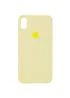Чехол Silicone Case Full Protective (AA) для Apple iPhone XR (6.1") Желтый / Mellow Yellow