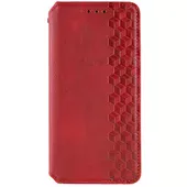 Кожаный чехол-книжка GETMAN Cubic (PU) для Apple iPhone XR (6.1") Красный