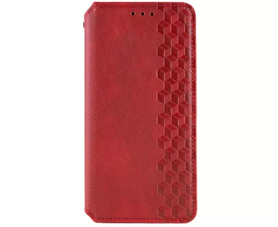 Шкіряний чохол-книжка GETMAN Cubic (PU) для Apple iPhone XR (6.1") Червоний