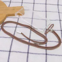 Чехол TPU Crossbody Transparent для Apple iPhone XR (6.1") Бледно-коричневый