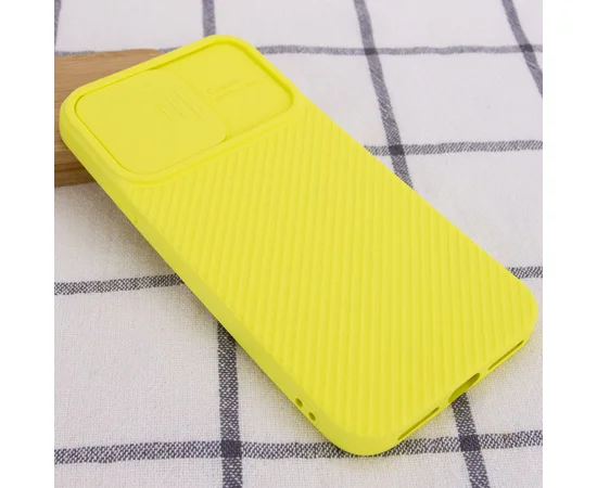Чехол Camshield Square TPU со шторкой для камеры для Apple iPhone XR (6.1") Желтый