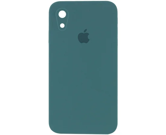 Чохол Silicone Case Square Full Camera Protective (AA) для Apple iPhone XR (6.1 ") Зелений / Pine green