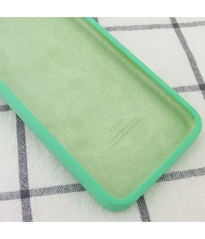 Чехол Silicone Case Square Full Camera Protective (AA) для Apple iPhone XR (6.1") Зеленый / Spearmint