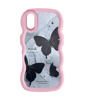 Чохол TPU Cloudy Pictures для iPhone XR (6.1") Butterflies Pink