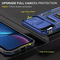 Ударопрочный чехол Camshield Army Ring для Apple iPhone XR (6.1") Синий / Navy