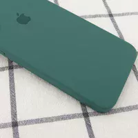 Чехол Silicone Case Square Full Camera Protective (AA) для Apple iPhone XR (6.1") Зеленый / Pine green