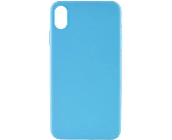 Силиконовый чехол Candy для Apple iPhone XS Max (6.5") Голубой