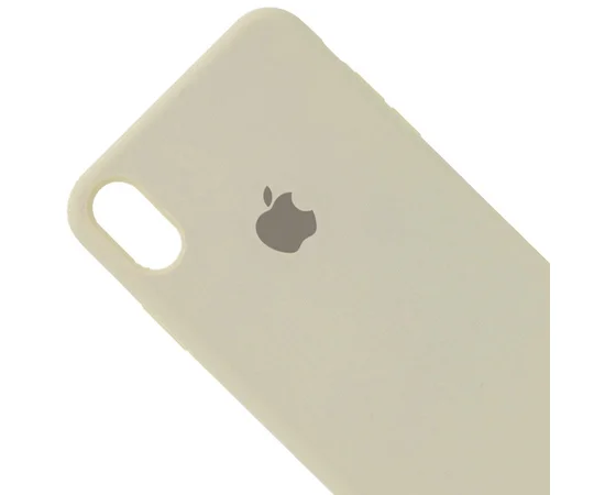 Чехол Silicone Case Full Protective (AA) для Apple iPhone XS Max (6.5") Бежевый / Antigue White