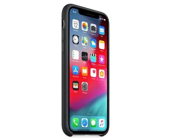 Силиконовый чехол Soft cover для Apple iPhone XS Max (6.5") Черный / Black