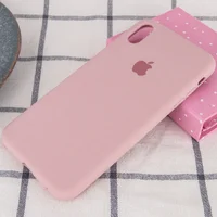 Чохол Silicone case (A) (з закритим низом) для Apple iPhone XS Max (6.5 ") Рожевий / Pink Sand