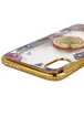 TPU чехол Shengo со стразами и кольцом-держателем для Apple iPhone XS Max (6.5") Золотой