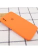 Чехол Silicone Case Square Full Camera Protective (AA) для Apple iPhone XS Max (6.5") Оранжевый / Papaya
