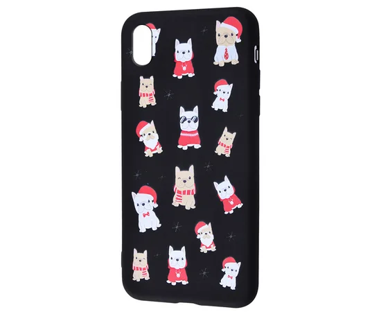 TPU чехол WAVE Fancy для Apple iPhone XS Max (6.5") Dogs / Black