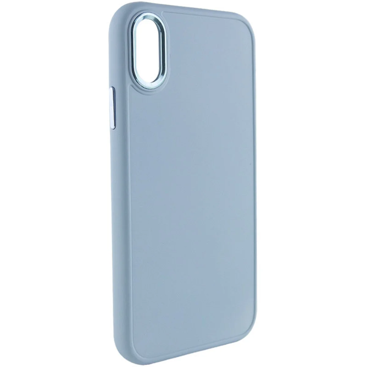 TPU чехол Bonbon Metal Style для Apple iPhone XS Max (6.5") Голубой / Mist blue