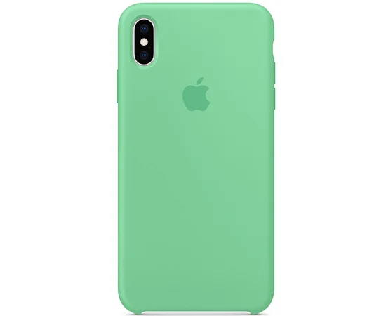 Чохол Silicone case (AAA) для Apple iPhone XS Max (6.5 ") Зелений / Spearmint