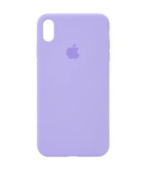 Чохол Silicone case (A) (з закритим низом) для Apple iPhone XS Max (6.5 ") Бузковий / Dasheen