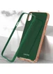 TPU+Glass чехол Venezia для Apple iPhone XS Max (6.5") Зеленый / Dark Green