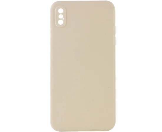Силиконовый чехол Candy Full Camera для Apple iPhone XS Max (6.5") Бежевый / Antigue White