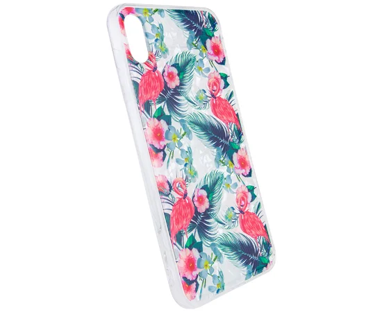 Накладка Glue Case Фламинго для Apple iPhone XS Max (6.5") Черный