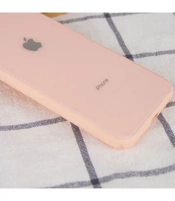 TPU+Glass чехол GLOSSY Logo (opp) для Apple iPhone XS Max (6.5") Персиковый