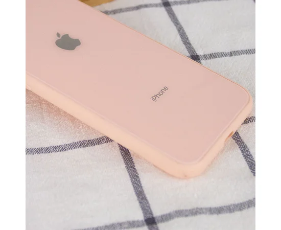 TPU+Glass чехол GLOSSY Logo (opp) для Apple iPhone XS Max (6.5") Персиковый