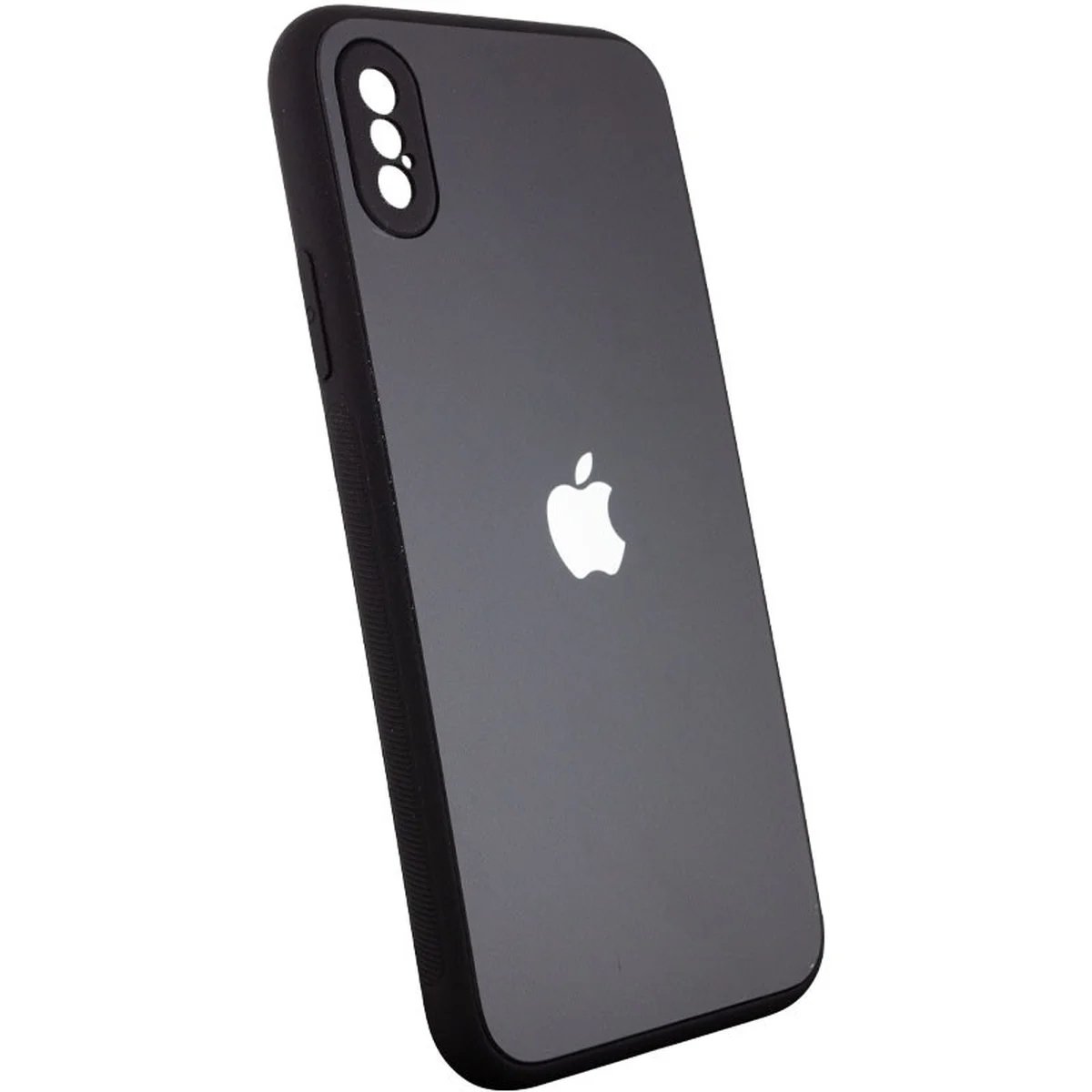 TPU+Glass чехол Matte Candy Full camera для Apple iPhone XS Max (6.5") Черный