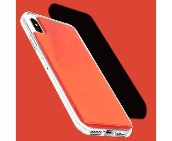 Неоновый чехол Neon Sand glow in the dark для Apple iPhone XS Max (6.5") Оранжевый