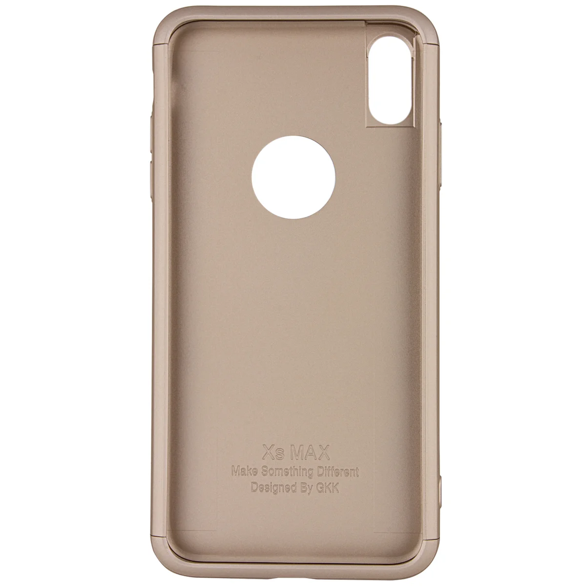 Пластиковая накладка GKK LikGus 360 градусов для Apple iPhone XS Max (6.5") Золотой