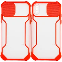 Чехол Camshield matte Ease TPU со шторкой для Apple iPhone XS Max (6.5") Красный