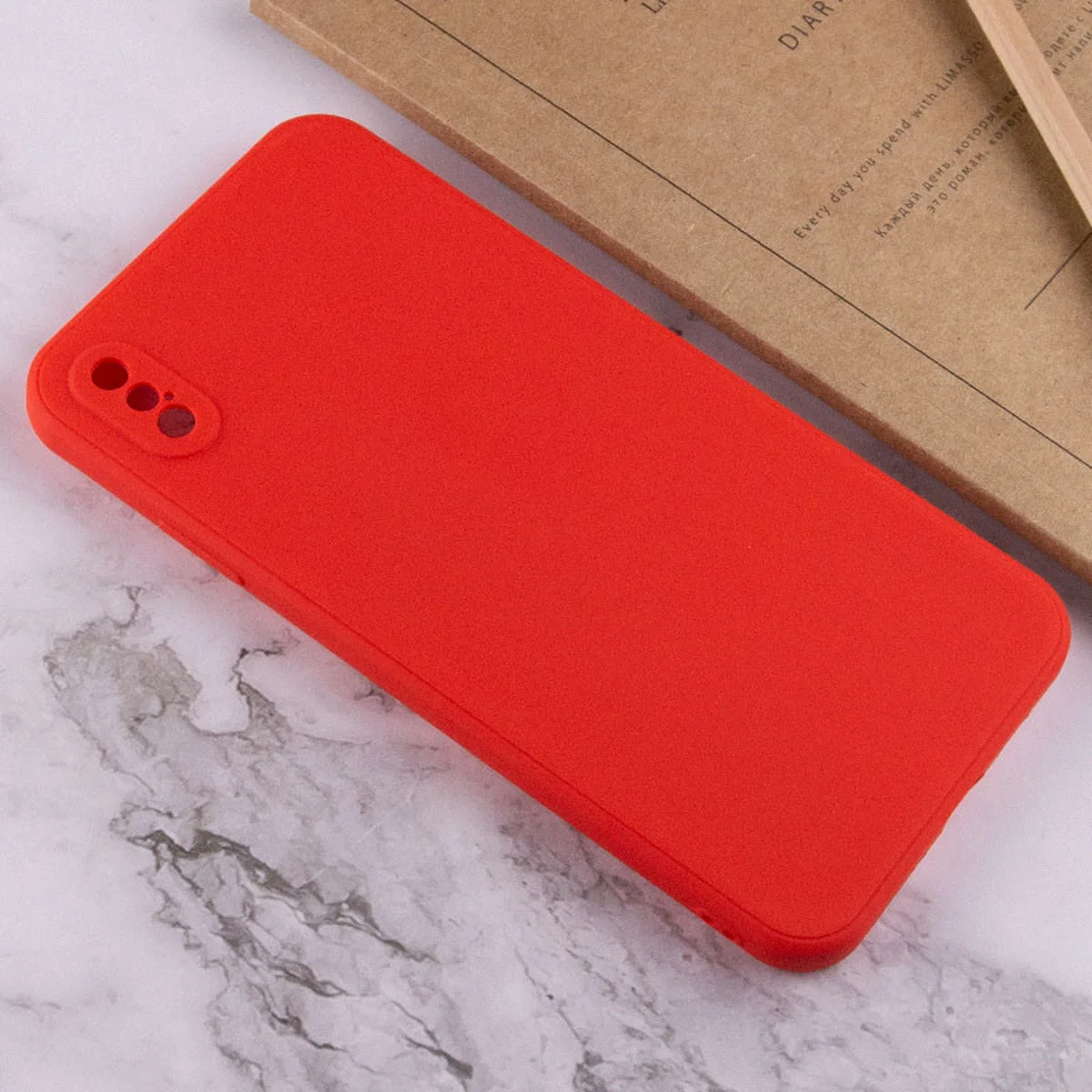 Силіконовий чохол Candy Full Camera для Apple iPhone XS Max (6.5 ") Червоний / Red
