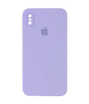 Чехол Silicone Case Square Full Camera Protective (AA) для Apple iPhone XS Max (6.5") Сиреневый / Dasheen