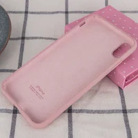 Чохол Silicone case (A) (з закритим низом) для Apple iPhone XS Max (6.5 ") Рожевий / Pink Sand