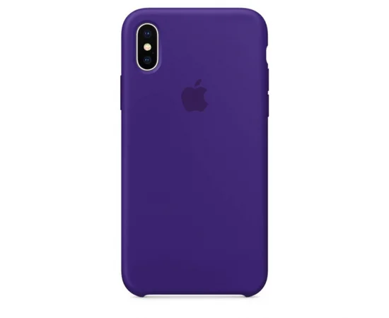 Чехол Silicone Case (AA) для Apple iPhone XS Max (6.5") Темный фиолетовый / Ultra Violet