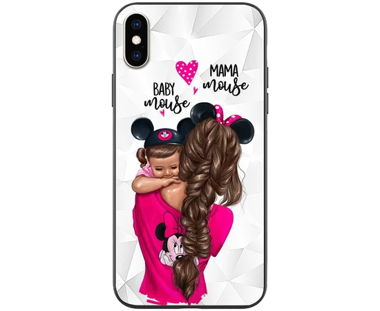TPU+PC чехол Prisma Ladies для Apple iPhone XS Max (6.5") Mama mouse