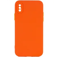 Чехол TPU Square Full Camera для Apple iPhone XS Max (6.5") Оранжевый