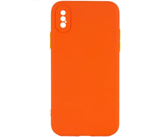 Чехол TPU Square Full Camera для Apple iPhone XS Max (6.5") Оранжевый