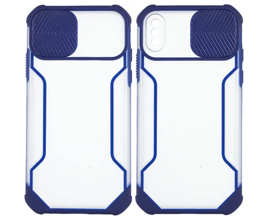 Чехол Camshield matte Ease TPU со шторкой для Apple iPhone XS Max (6.5") Синий