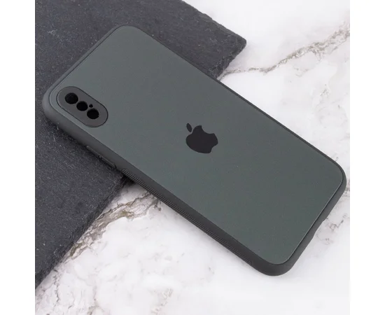 TPU+Glass чехол Matte Candy Full camera для Apple iPhone XS Max (6.5") Зеленый