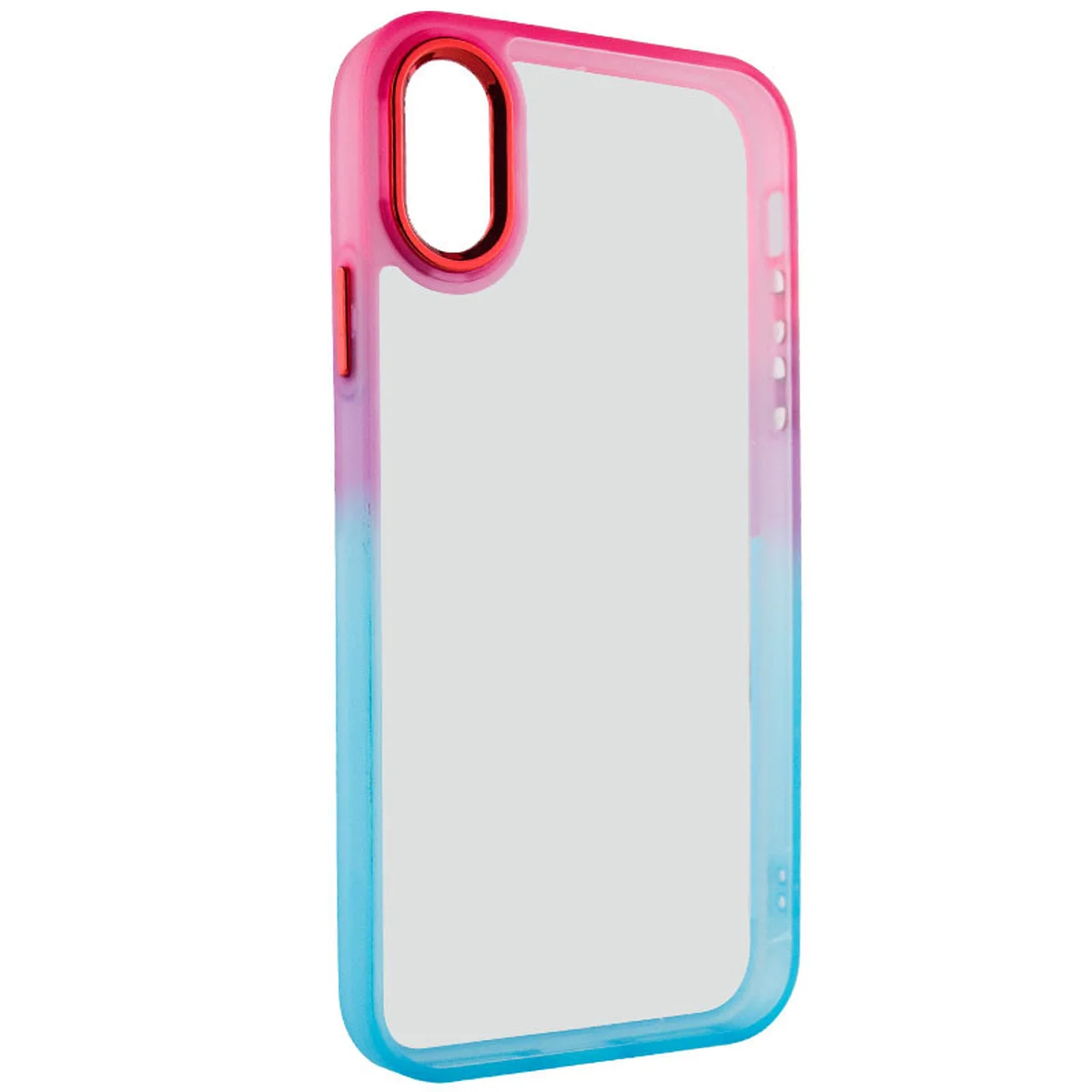 Чехол TPU+PC Fresh sip series для Apple iPhone XS Max (6.5") Бирюзовый / Розовый