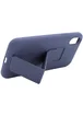 Чехол Silicone Case Hand Holder для Apple iPhone XS Max (6.5") Темно-синий / Midnight blue